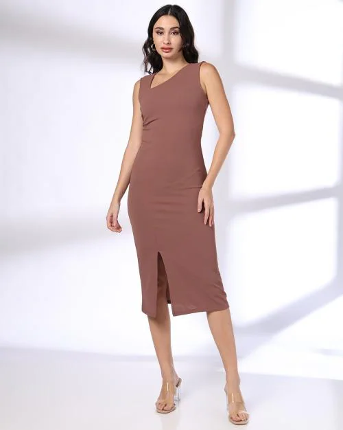Women Ruched Bodycon Dress