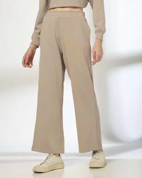 Women Straight Fit Scuba Pants