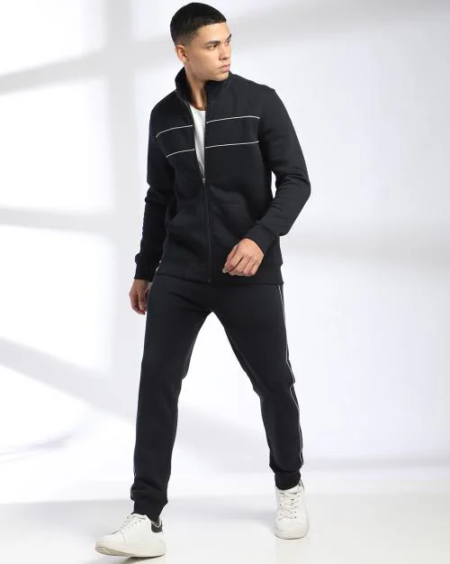 Men Regular Fit Tracksuit Set