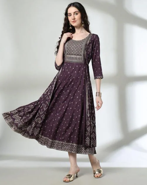 Women Printed Flared Dress