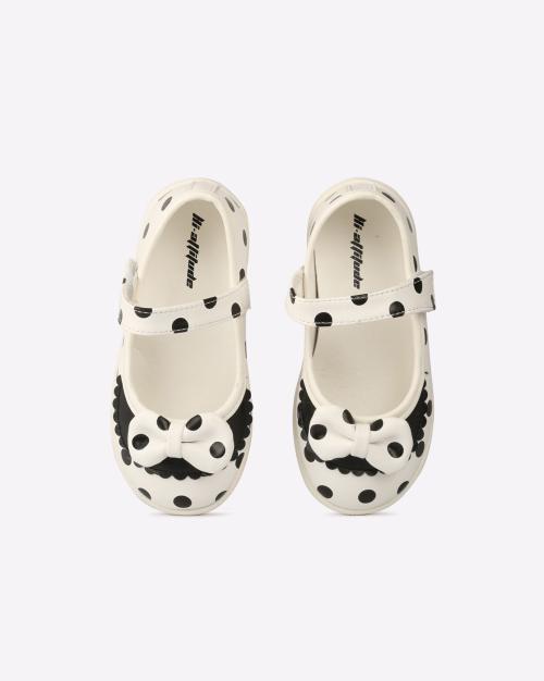 Polka-Dot Mary Janes with Bow