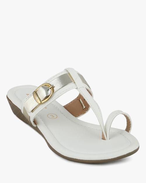 Toe-Ring Heeled Sandals