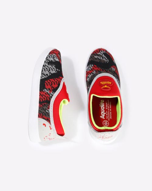 Knitted Slip-On Shoes with Pull-Up Tabs