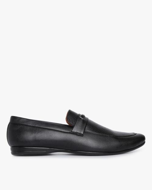 Textured Slip-On Formal Shoes