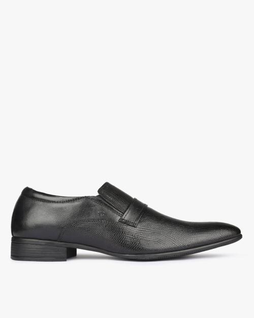 Textured Slip-On Formal Shoes