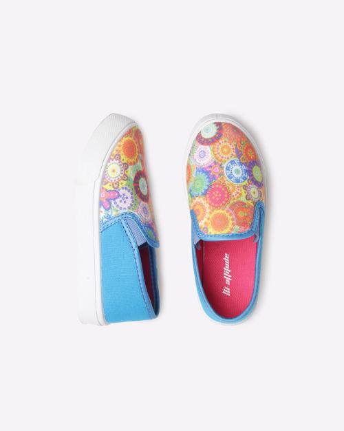 floral slip on shoes