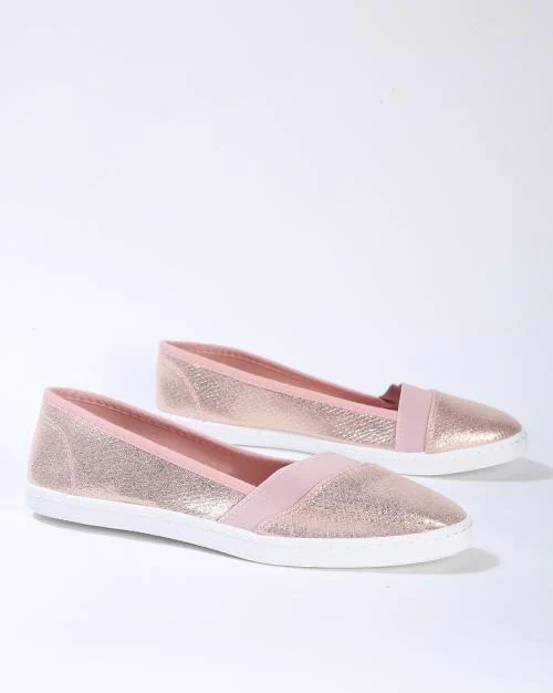 Metallic Textured Boat Shoes