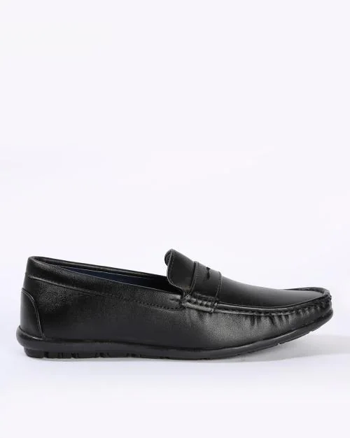 Buy Textured Slip-On Formal Loafers Online at Best Prices in India ...