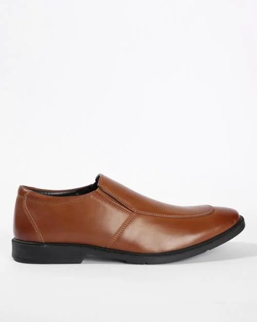 Panelled Slip-On Formal Shoes