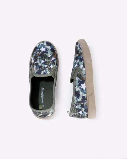 Camo Print Slip-On Shoes
