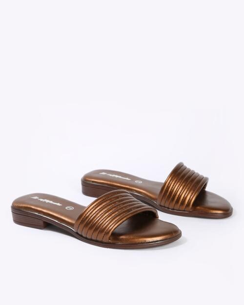 padded slip on sandals