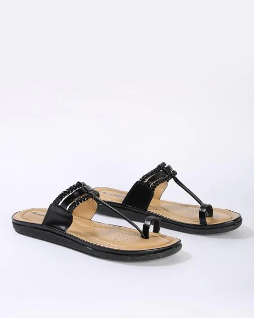 braided toe ring sandals