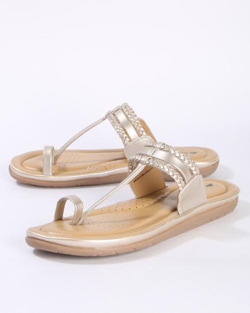braided toe ring sandals