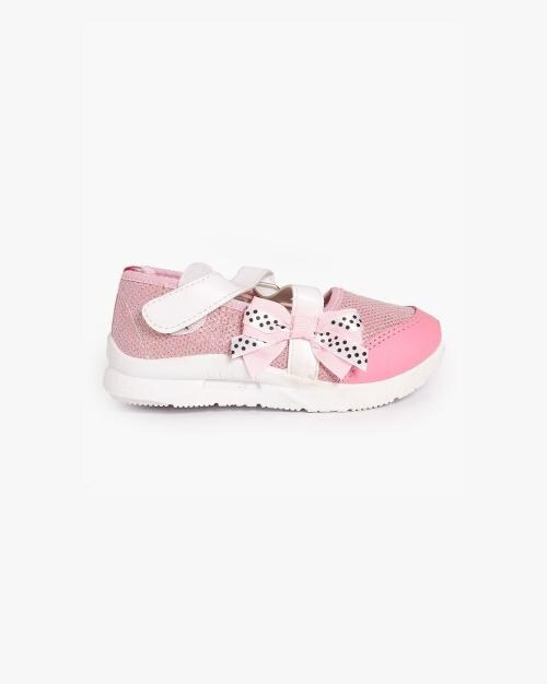 Girls Slip-On Shoes with Bow Accent