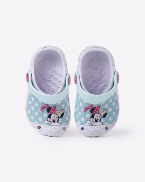 Minnie Mouse Print Clogs