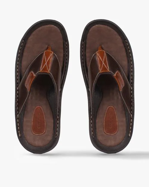 Thong-Strap Slip-On Sandals