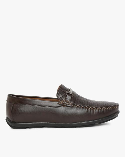 Basket-Weave Slip-On Casual Shoes