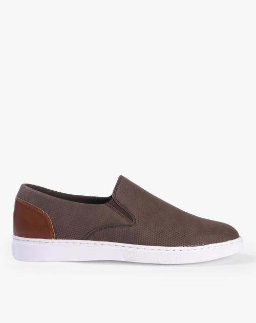 Textured Slip-On Casual Shoes