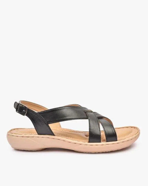 Criss-Cross Strap Slingbacks