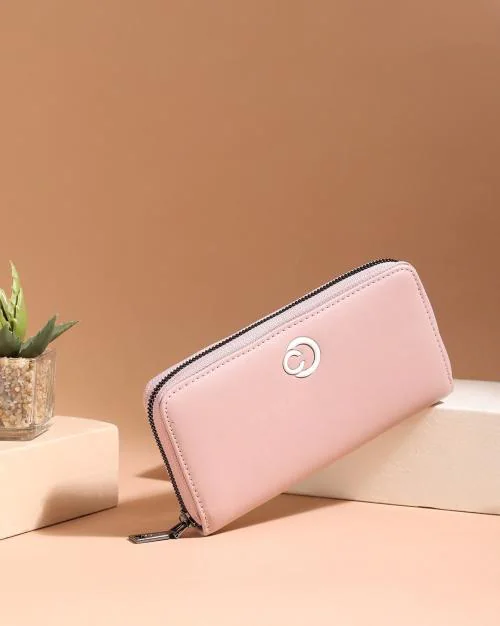 Zip-Around Leather Wallet