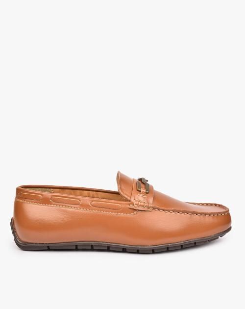 Men Driver Shoes with Metal Accent