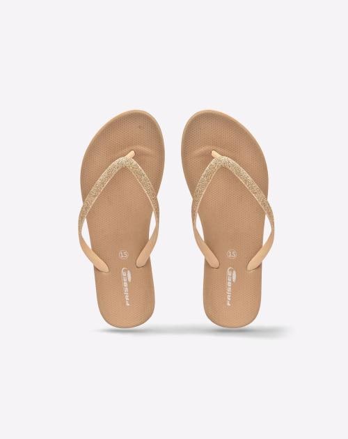 Flip-Flops with Glitter Strap