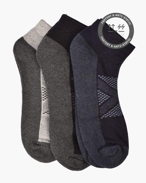 Pack of 3 Ankle-Length Socks
