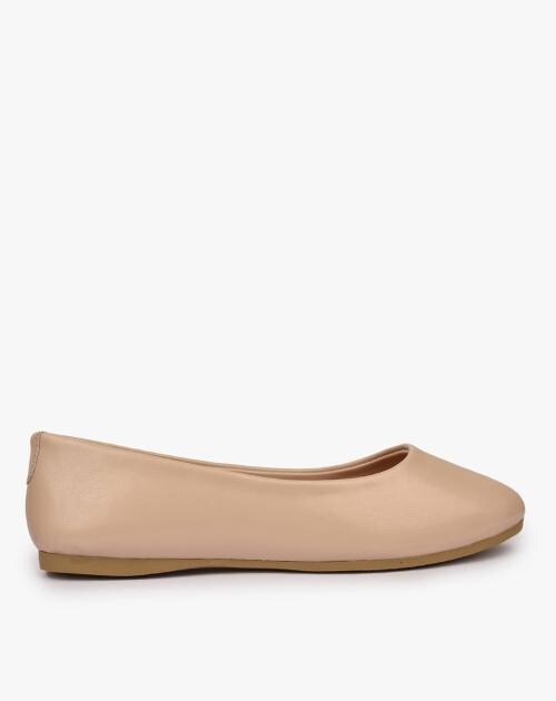 Low-Top Textured Ballerinas