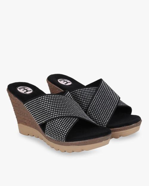 Criss-Cross Strap Wedges