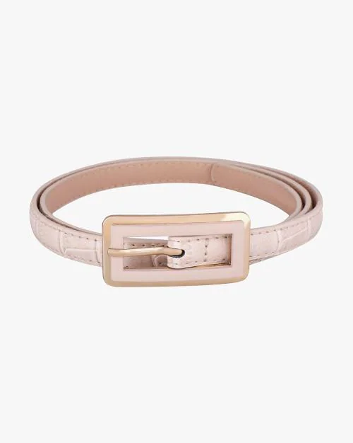 Reptilian Pattern Skinny Belt