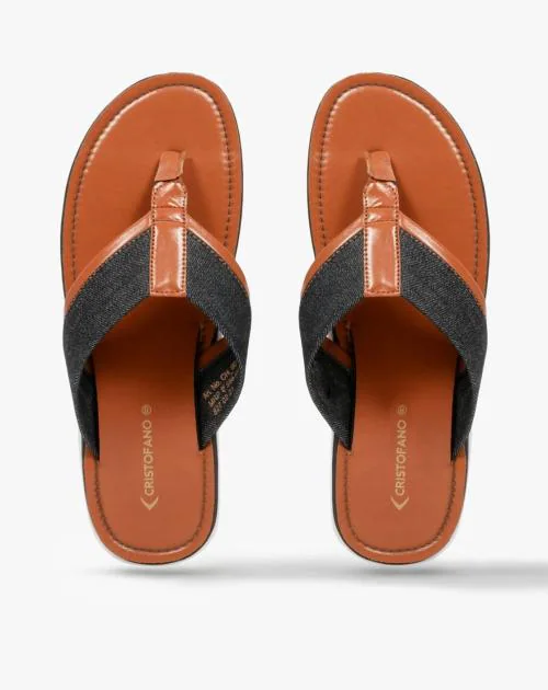 Men Thong-Strap Slip-On Sandals