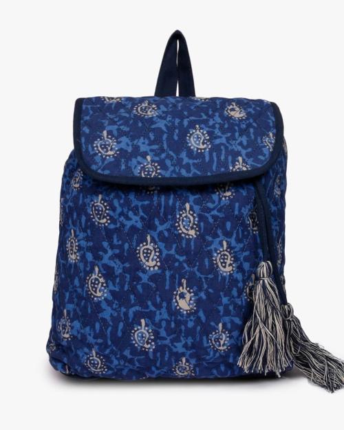 Printed Canvas Backpack