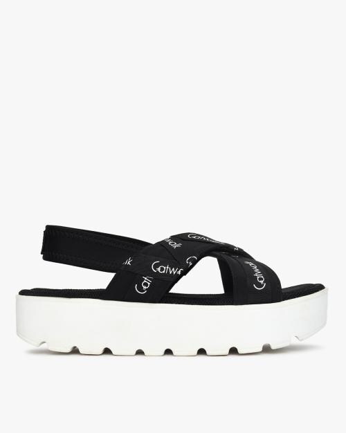 Criss-Cross Strap Platform Heels