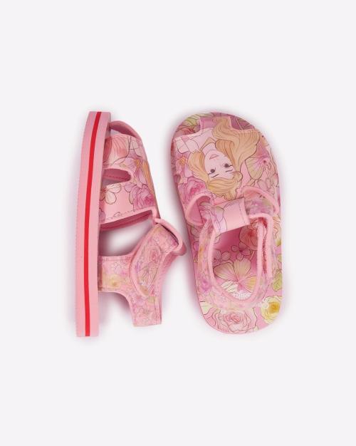Graphic Print Sandals