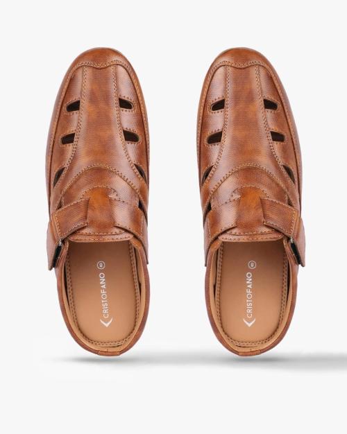 Slip-On Sandals with Velcro Fastening