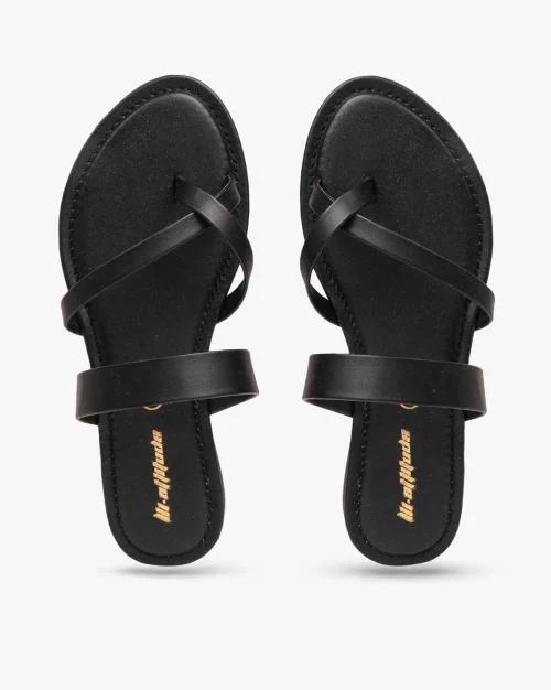 Criss-Cross Strap Flat Sandals