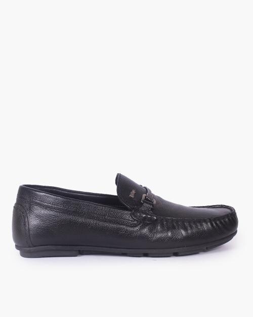 Men Loafers with Metal Accent