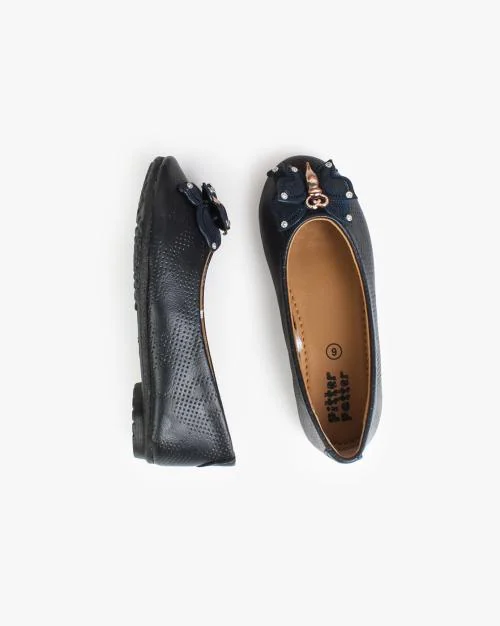 Reptilian Ballerinas with Butterfly Applique