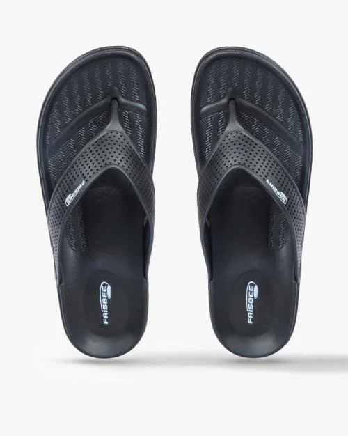 Laser-Cut Thong-Strap Flip Flops