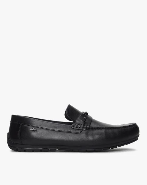 Round-Toe Slip-On Moccasins