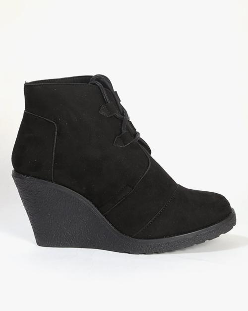 Women Lace-Up Ankle-Length Boots