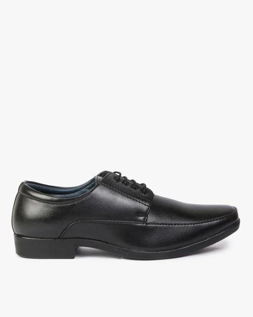 Square-Toe Formal Derby Shoes