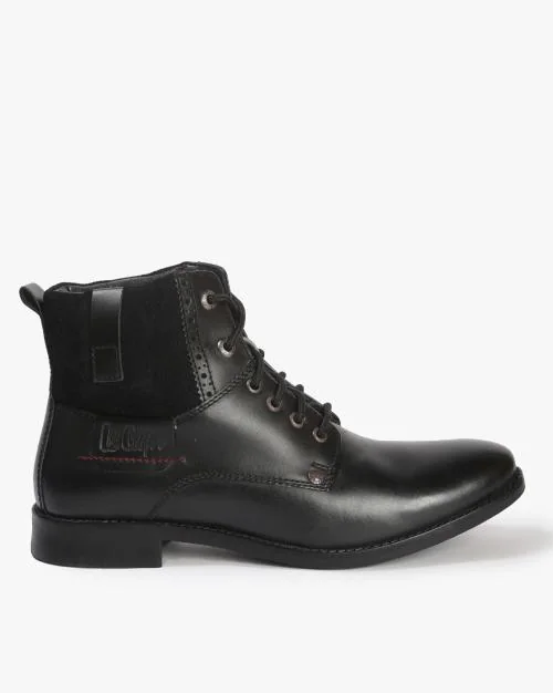 Lace-Up Ankle-Length Boots