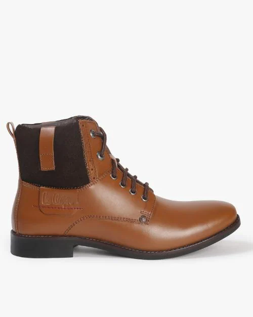 Lace-Up Ankle-Length Boots