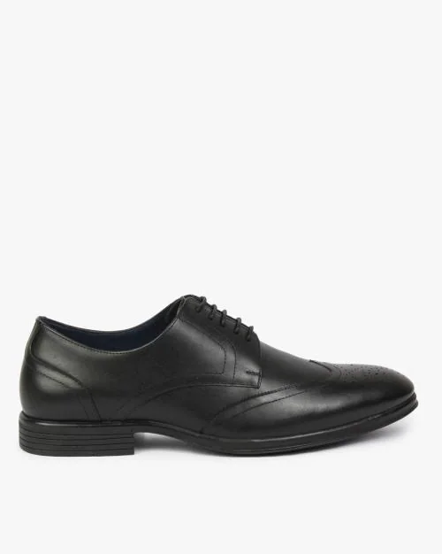 Pointed-Toe Derby Shoes