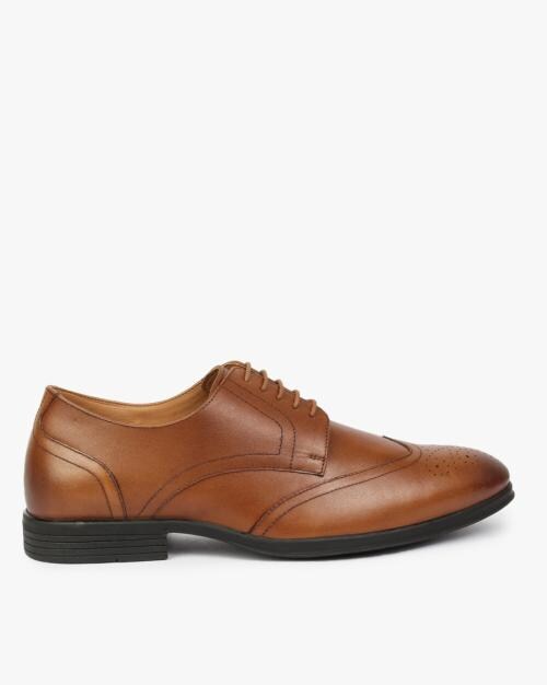 Pointed-Toe Derby Shoes