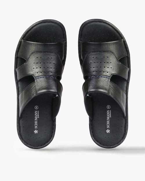 Perforated Slip-On Sandals