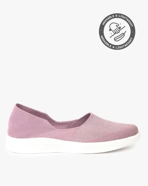 Textured Slip-On Walking Shoes