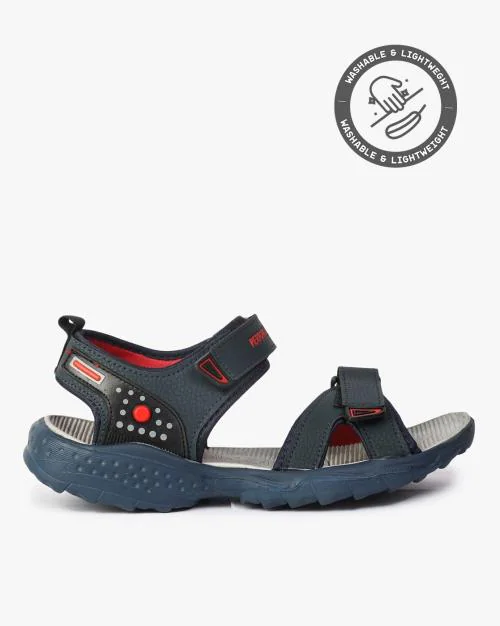 Buy DoubleStrap SlipOn Sandals with Velcro Closure Online at Best