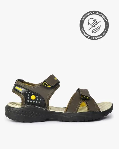 Buy DoubleStrap SlipOn Sandals with Velcro Closure Online at Best